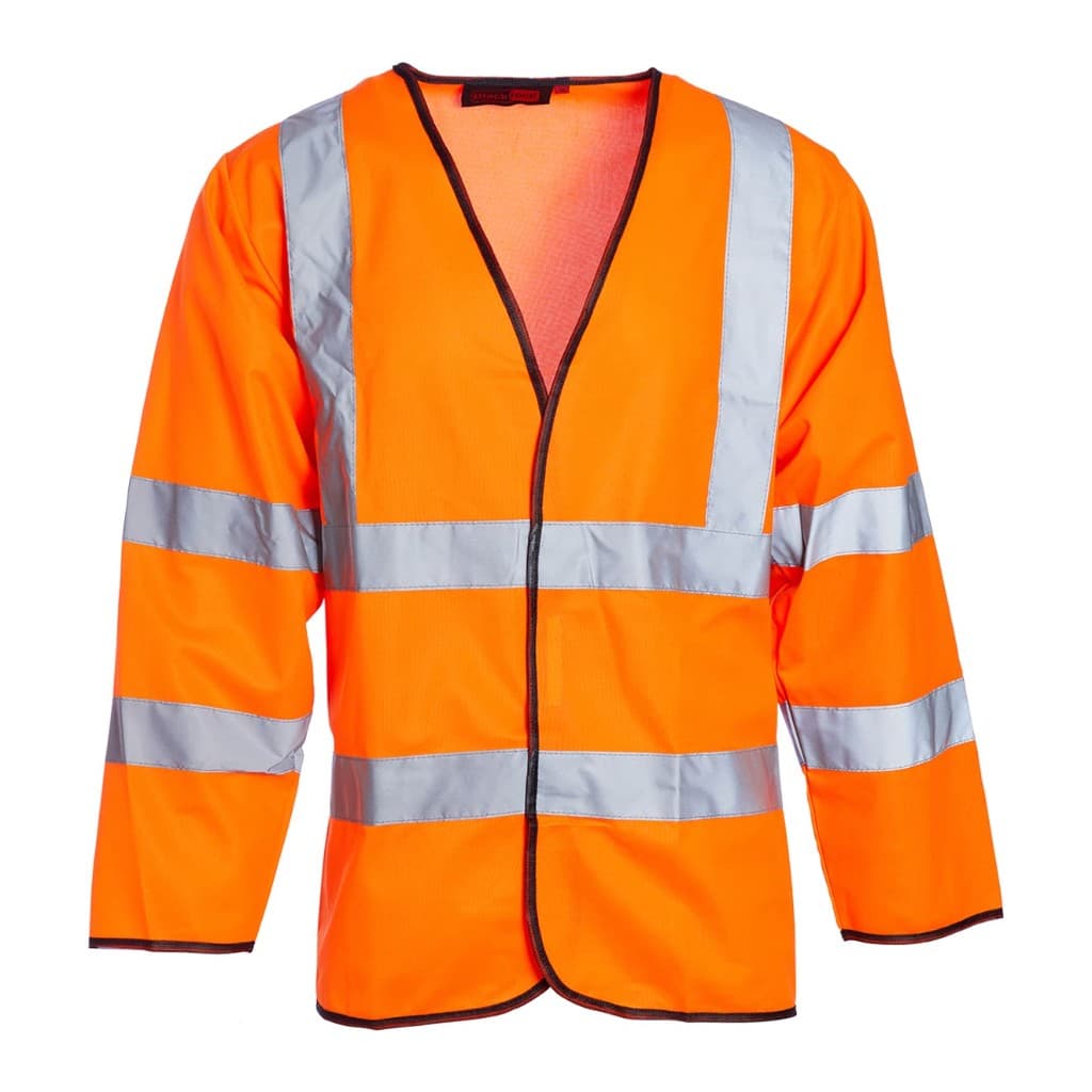 Hi-viz long-sleeve top — orange